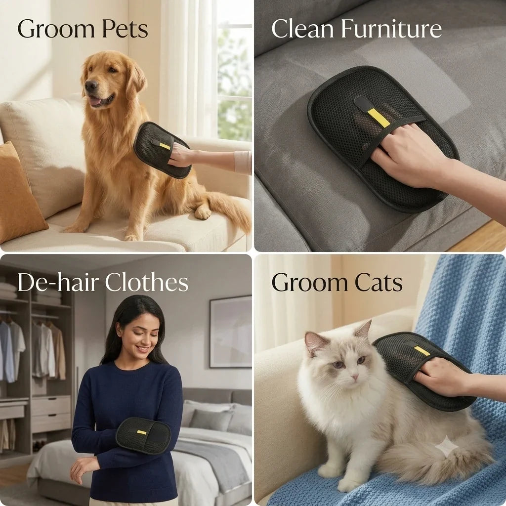 FurrGlove™ - Pet Hair Remover | Washable | Multi-Surface Cleaning